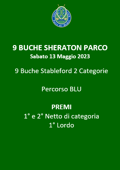 13 maggio9 buche Stableford2 categorie